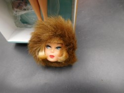 gold glamour barbie head